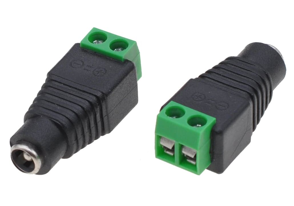 Adattatore Alimentazione Plug DC 2.5x5.5mm Femmina Terminal Block 2 pin - Techly IADAP TB2T-DC2555F