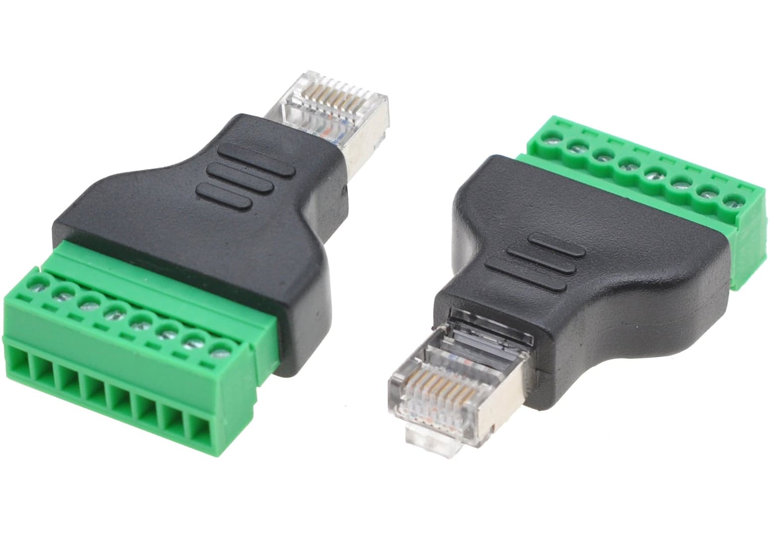 Adattatore Connettore RJ45 Maschio Terminal Block 8 pin - Techly IADAP TB8T-RJ45M