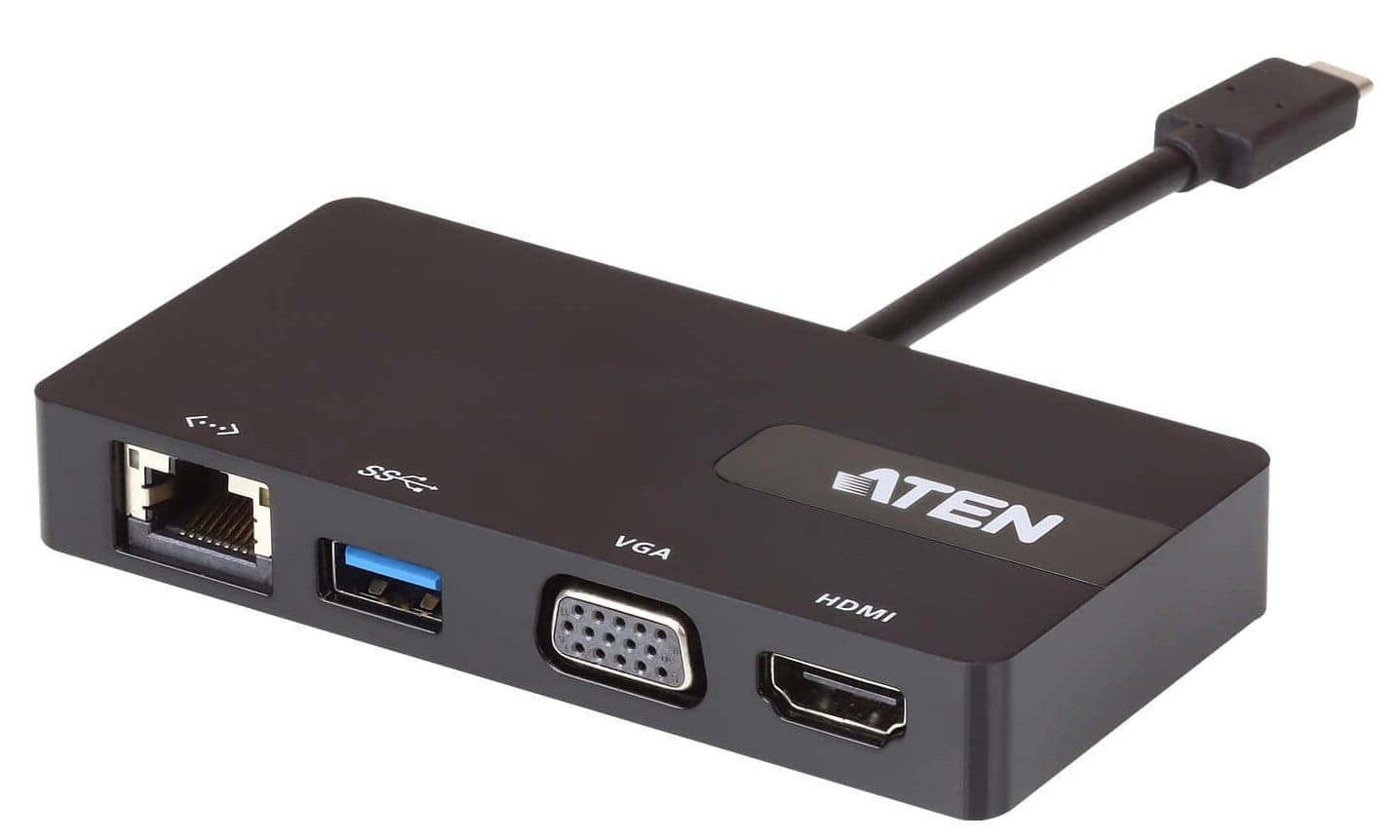 Mini Dock Multiporta USB-C, HDMI/VGA/Ethernet/USB-A - ATEN IADAP UH-3232