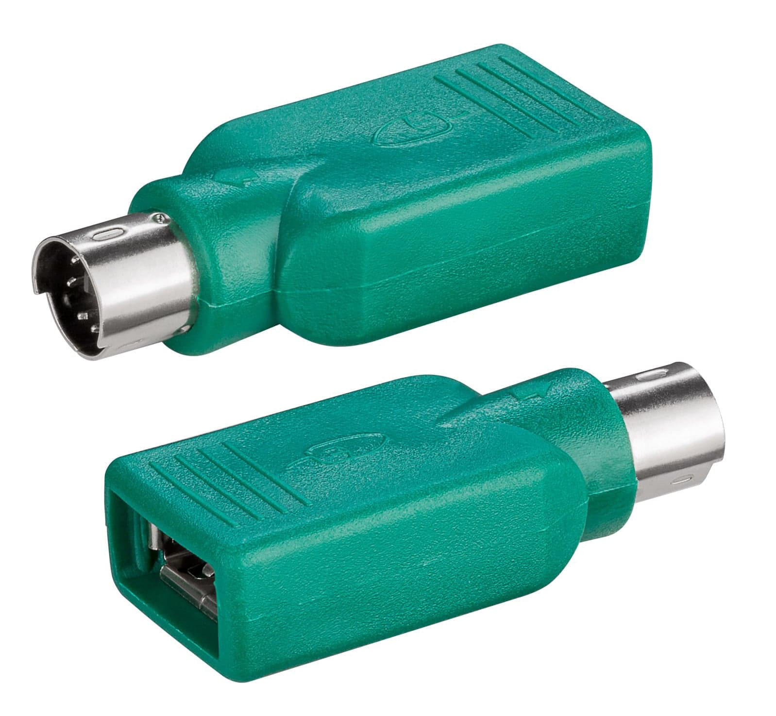 Adattatore convertitore PS2 maschio USB A femmina per tastiera e mouse - Goobay IADAP USB-919G