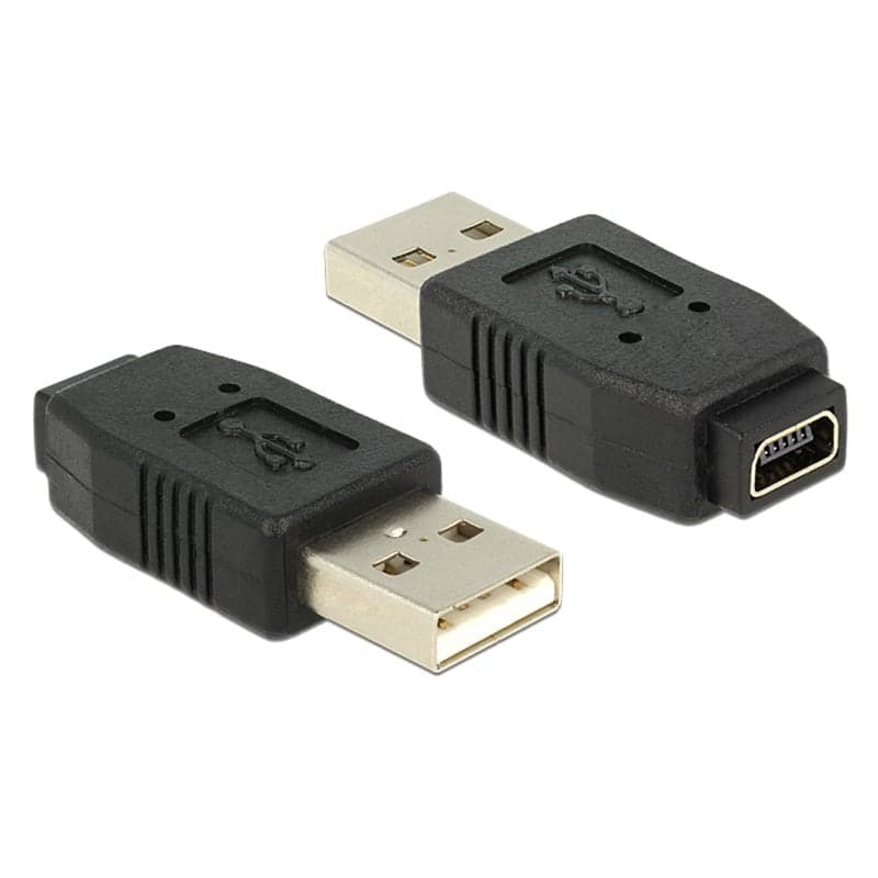 Adattatore USB A Maschio a Mini B Femmina Nero - Manhattan IADAP USB-AM/5F