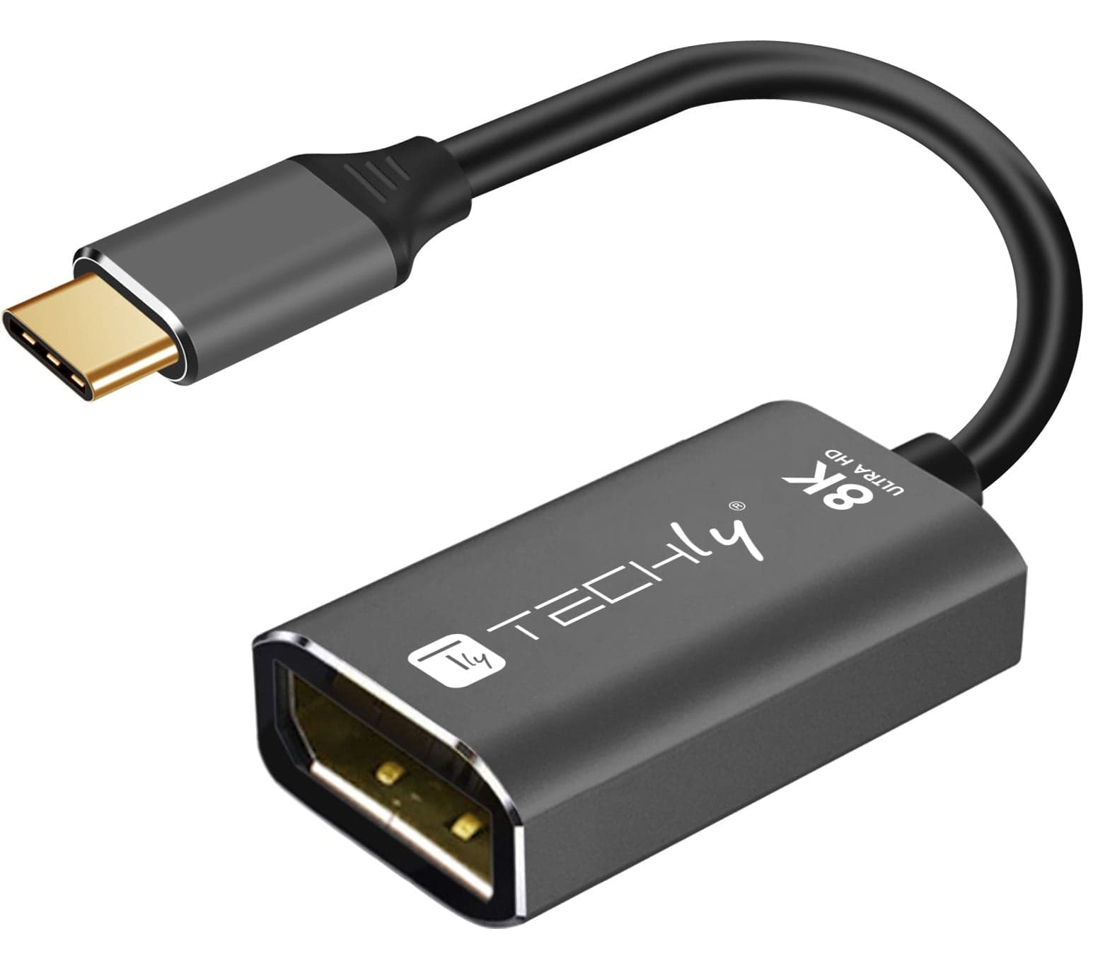 Adattatore USB-C 3.2 a DisplayPort 1.4 8K@60Hz 15 cm - Techly IADAP USB-C-DP8