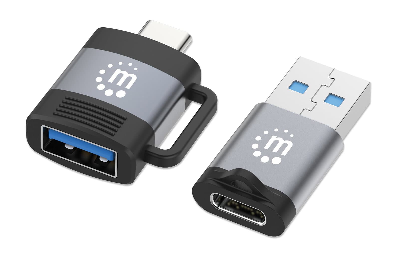 Set 2 Adattatori USB-C a USB-A e USB-A a USB-C - Manhattan IADAP USB31-AC-MULTI