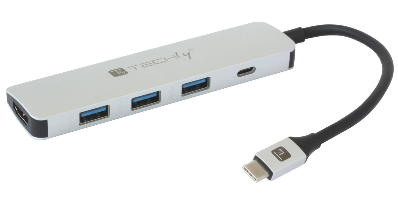 Hub USB-C SuperSpeed 3 Porte USB3.2 con HDMI 4K e PD - Techly IADAP USB31-DOCK4