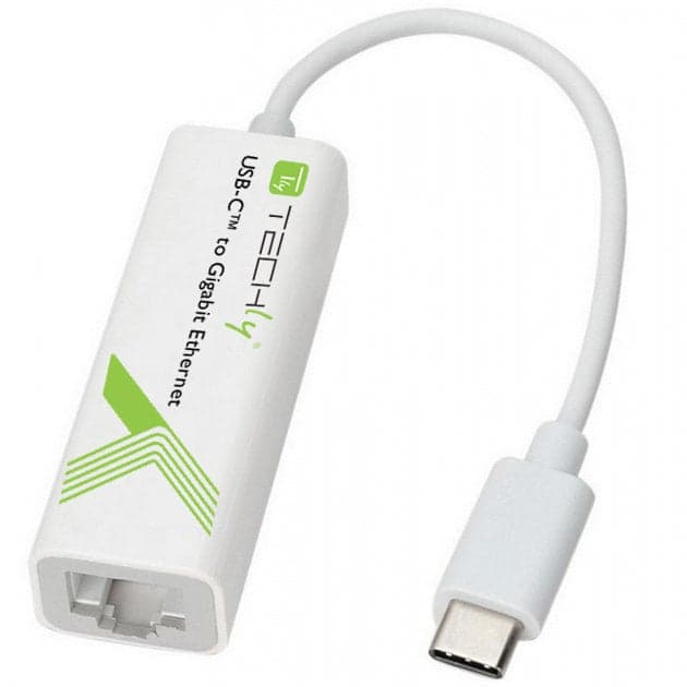 Convertitore USB-C Maschio a Gigabit Ethernet RJ45 - Techly IADAP USB31-ETGIGA
