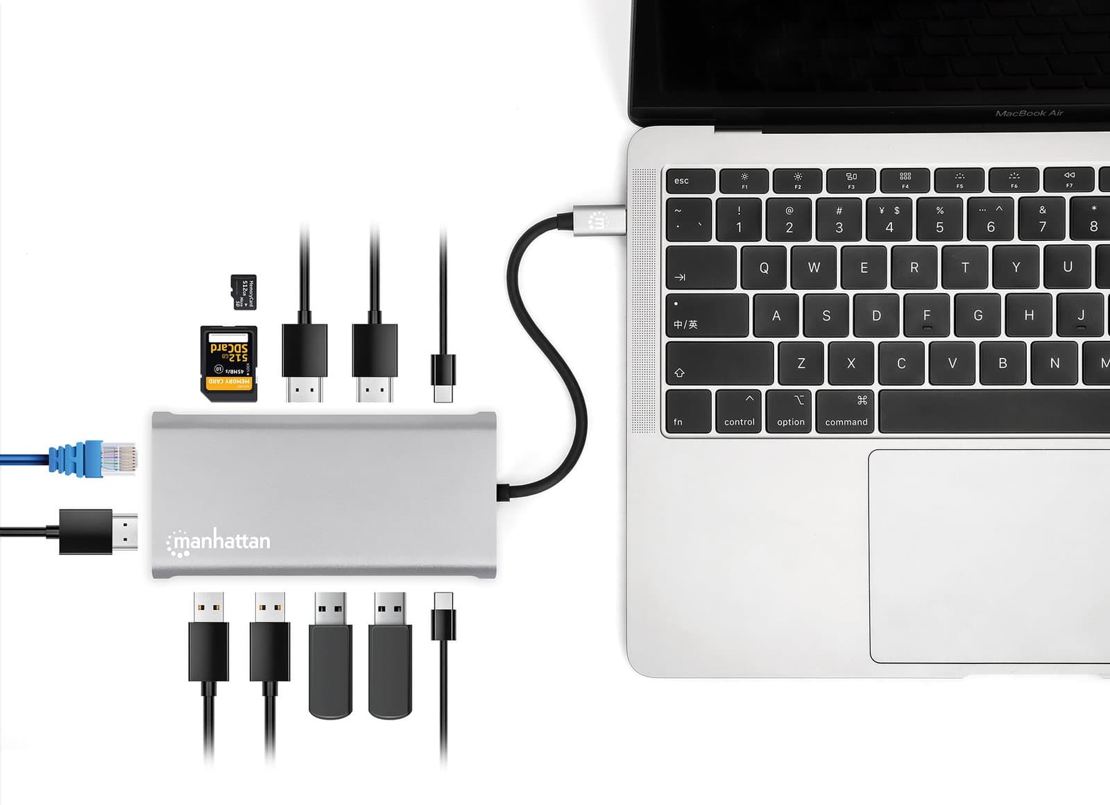 Docking Station USB-C PD 12-in-1 4K HDMI MST - Manhattan IADAP USB31-MULTI5