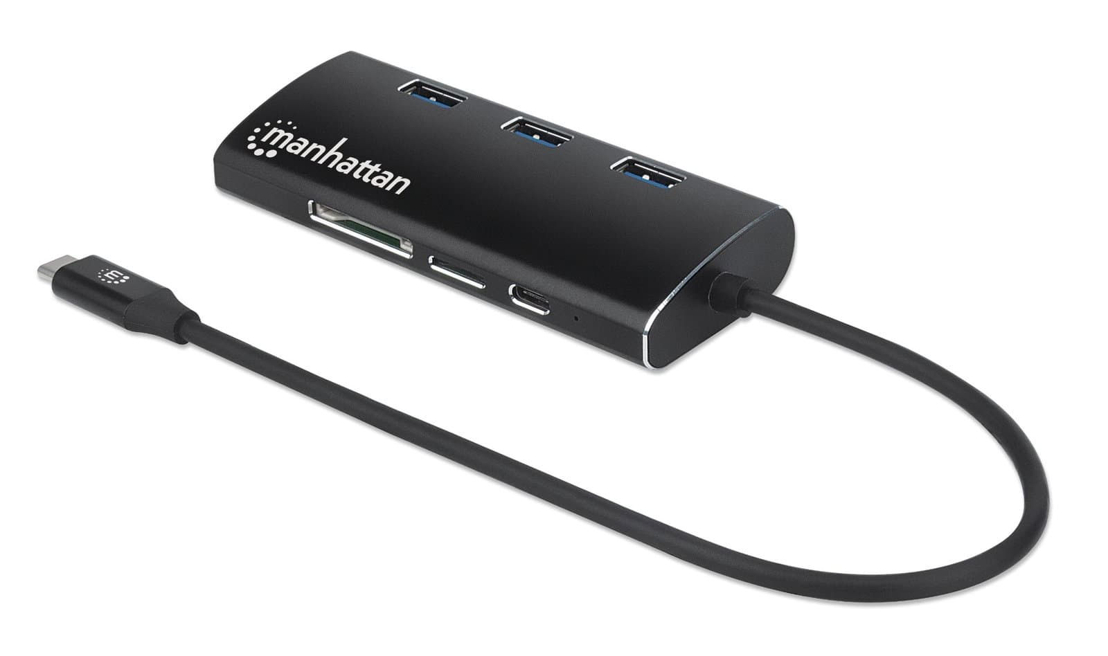 Hub USB-C multiporta HDMI 4K USB 3.2 Gigabit SD - Manhattan IADAP USB31-PD440