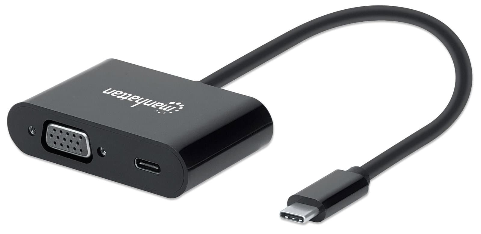 Adattatore Convertitore USB-C Maschio VGA Femmina con Power Delivery - Manhattan IADAP USB31-VGAMPD