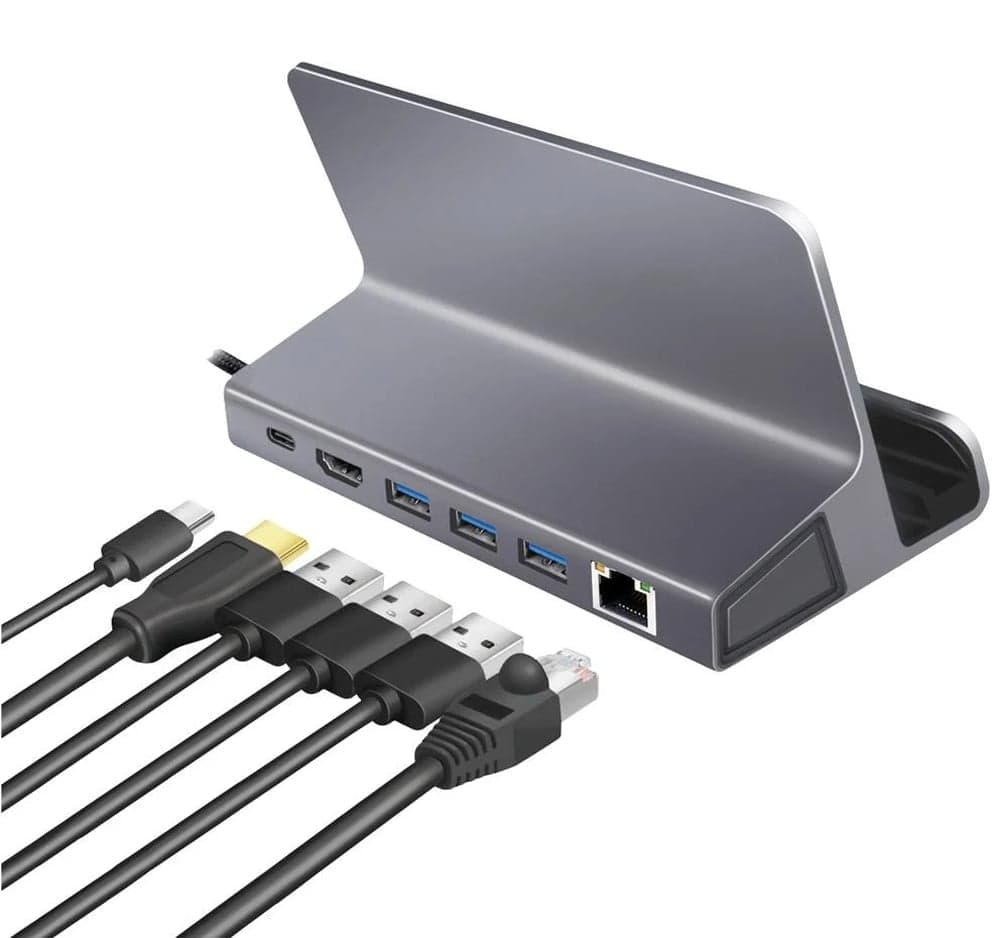 Docking Station USB-C 6 in 1 per Steam Deck/iPad/Tablet - Logilink IADAP USB32-DECK