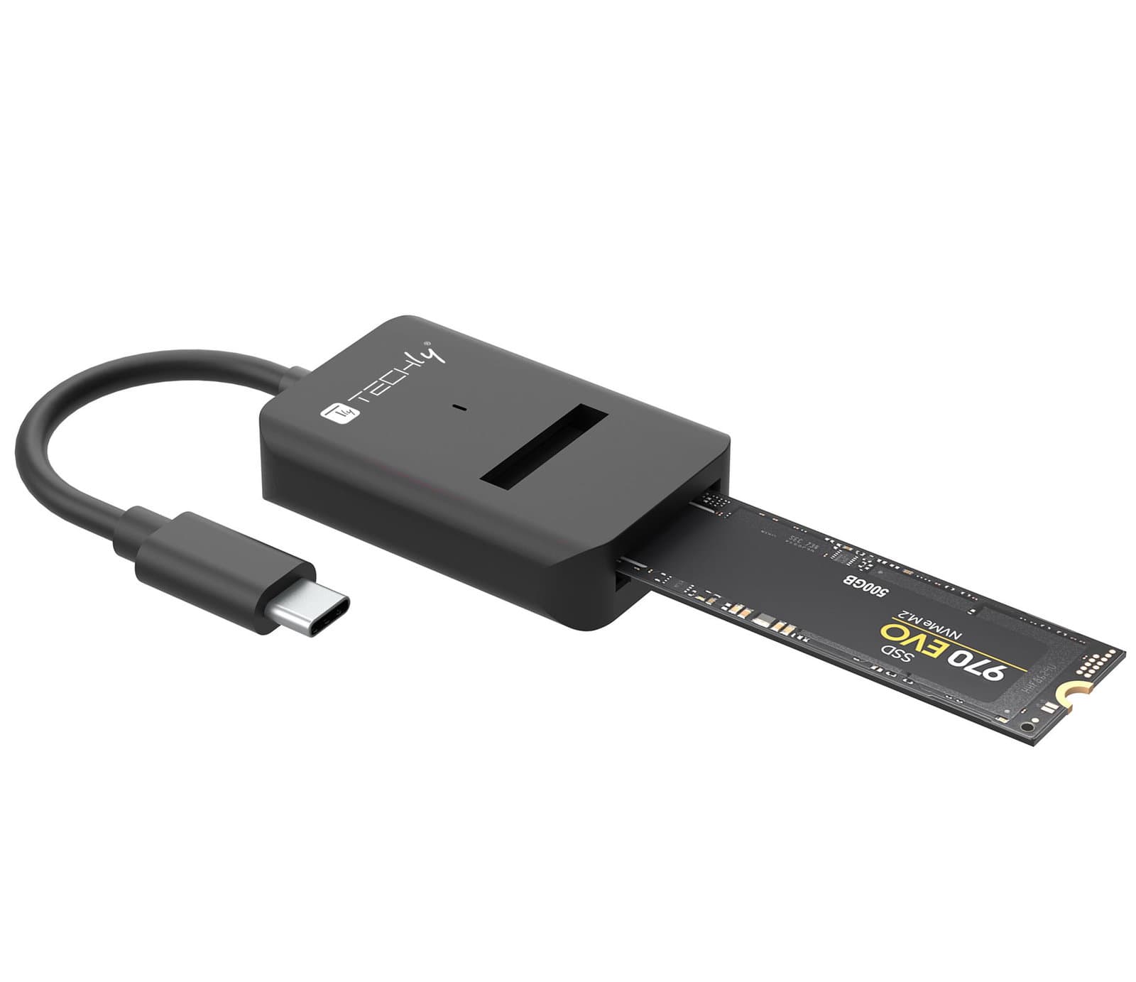 Adattatore SSD da USB-C a NVMe/SATA M.2 10 Gbps - Techly IADAP USB32-SATASSD