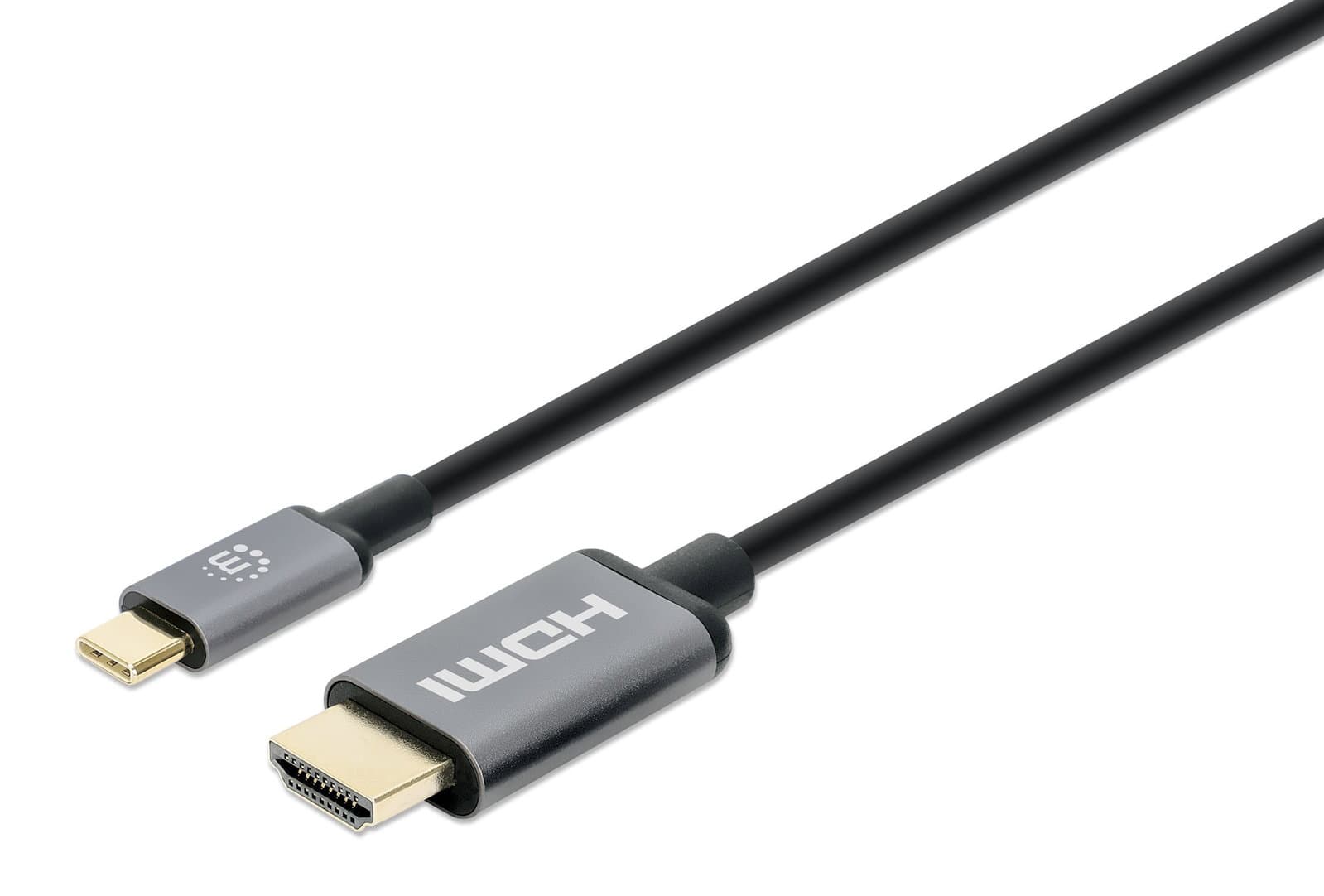 Cavo Adattatore USB-C Maschio a HDMI Maschio 1m Nero - Manhattan IADAP USBC-HDMI1