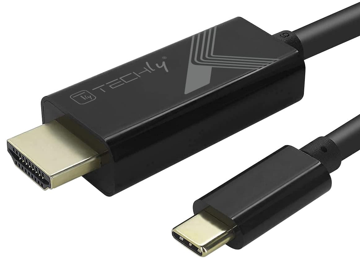 Cavo adattatore USB-C a HDMI 2.0 4K 2m nero - Techly IADAP USBC-HDMI2TY