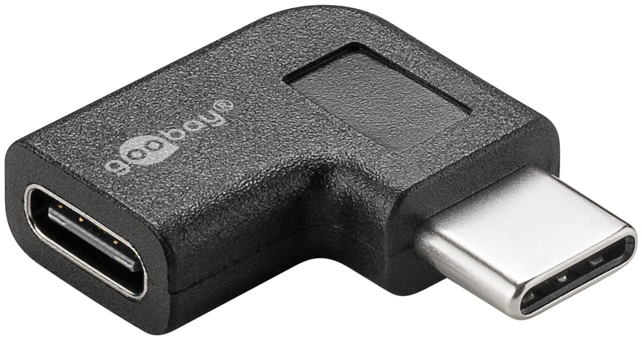 Convertitore Adattatore USB-C Maschio / USB-C Femmina Angolato - Goobay IADAP USBC-MF90