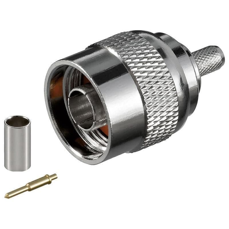 Connettore N Maschio a Crimpare per RG58 - Goobay IADAP WL-NM