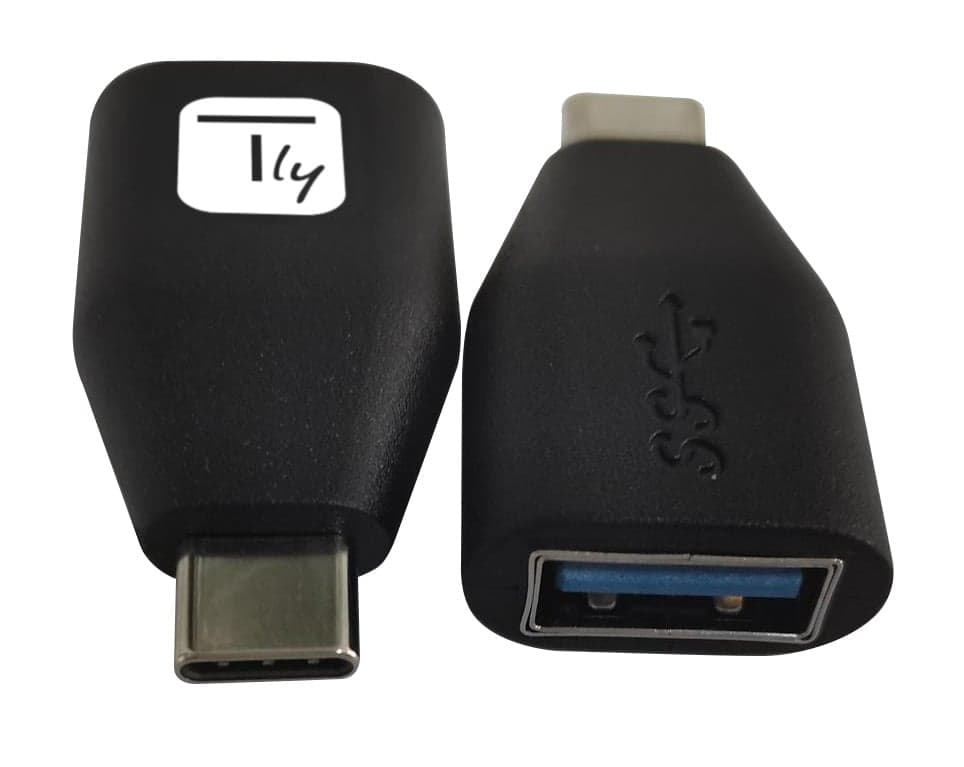 Adattatore Convertitore USB-C™ Maschio a USB-A Femmina OTG Nero - Techly IADAP-USB30-CMAFTY