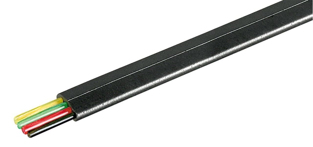 Cavo Telefonico 4 poli 100m Nero - Intellinet IAWG 26-4-100-B
