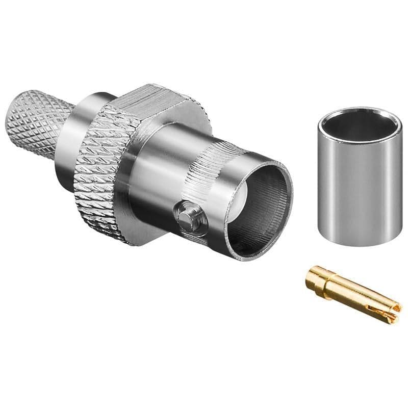 Connettore BNC Femmina a Crimpare per RG59/62 - Goobay IBNC 1012