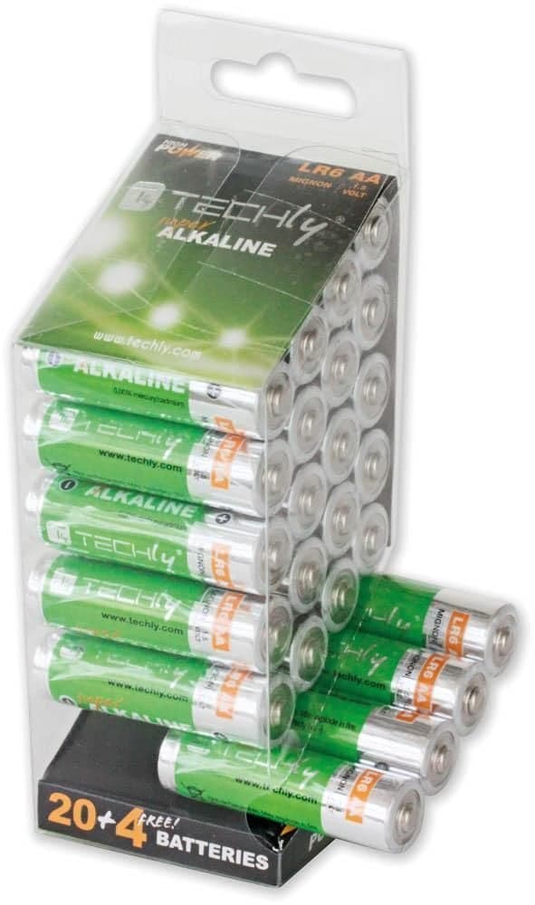 Multipack 24 Batterie High Power Stilo AA Alcaline LR06 1,5V - Techly IBT-KAL-LR06-B24T