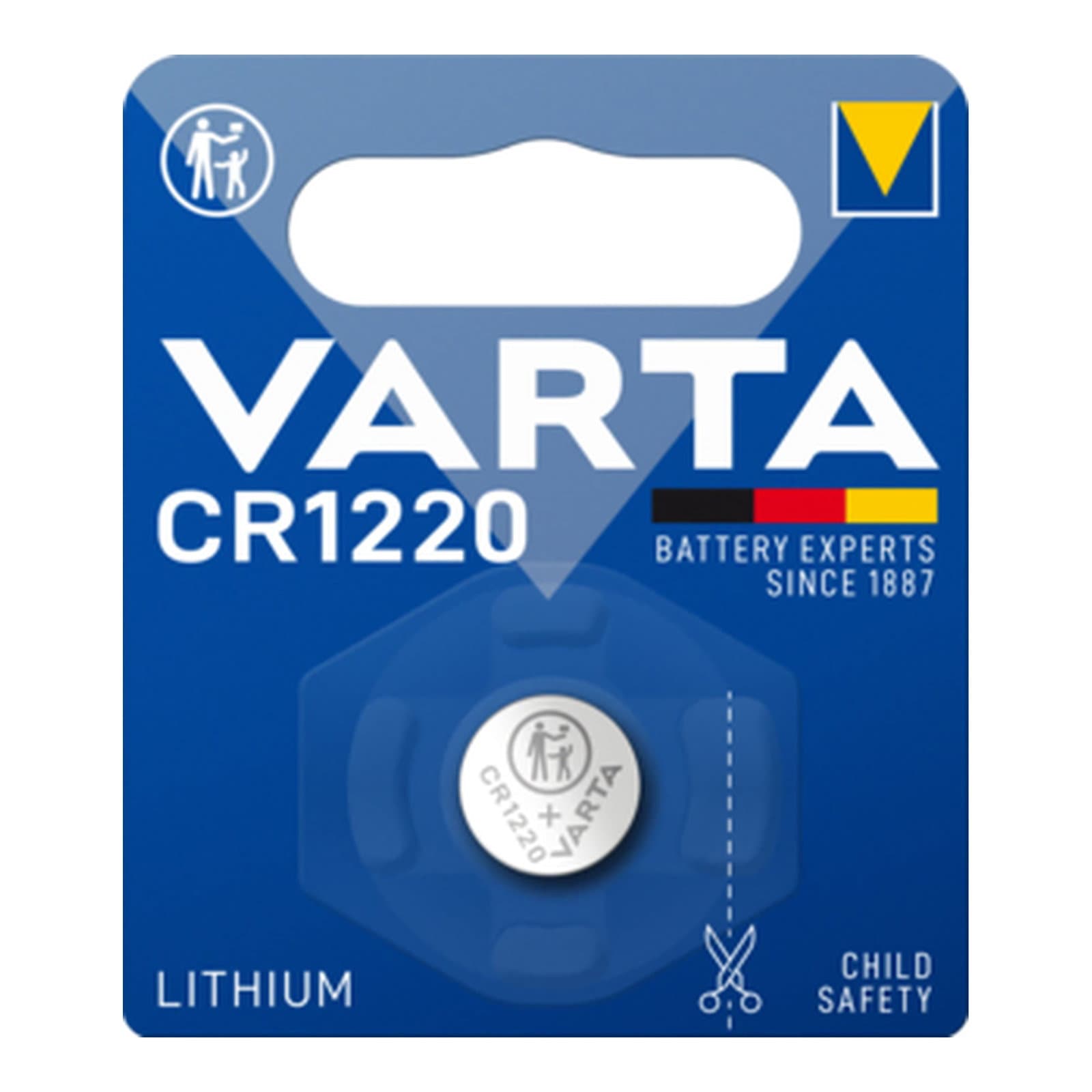 Batteria a bottone Litio CR1220 (blister 1 pz) - Varta IBT-KVT1220