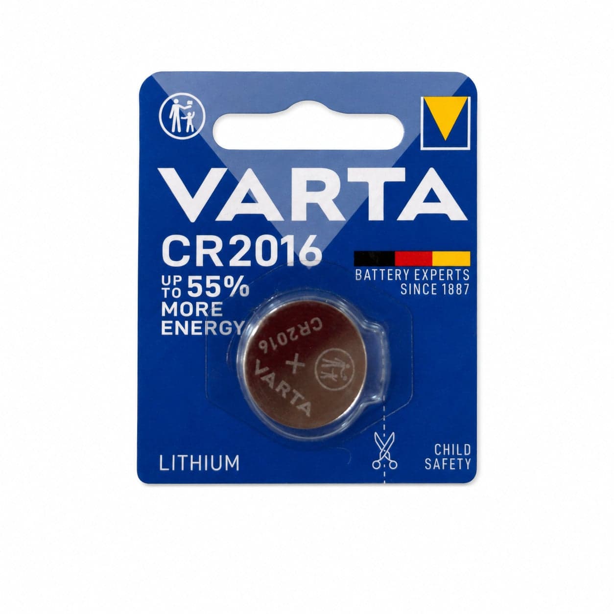 Batteria a bottone Litio CR2016 (blister 1 pz) - Varta IBT-KVT2016