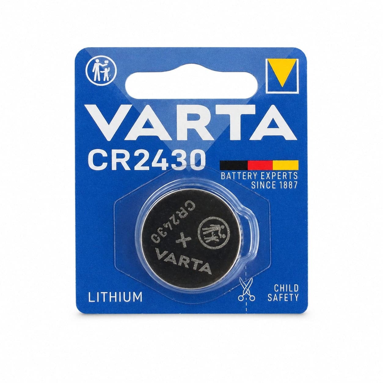Batteria a bottone Litio CR2430 (blister 1 pz) - Varta IBT-KVT2430