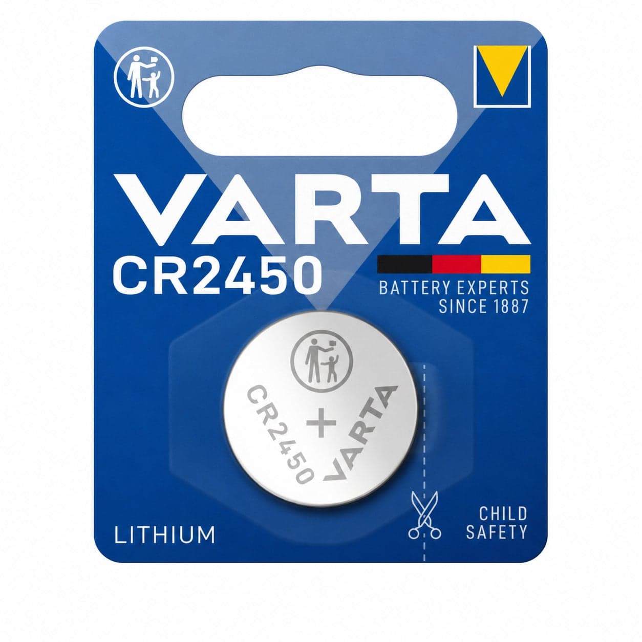 Batteria a bottone Litio CR2450 (blister 1 pz) - Varta IBT-KVT2450