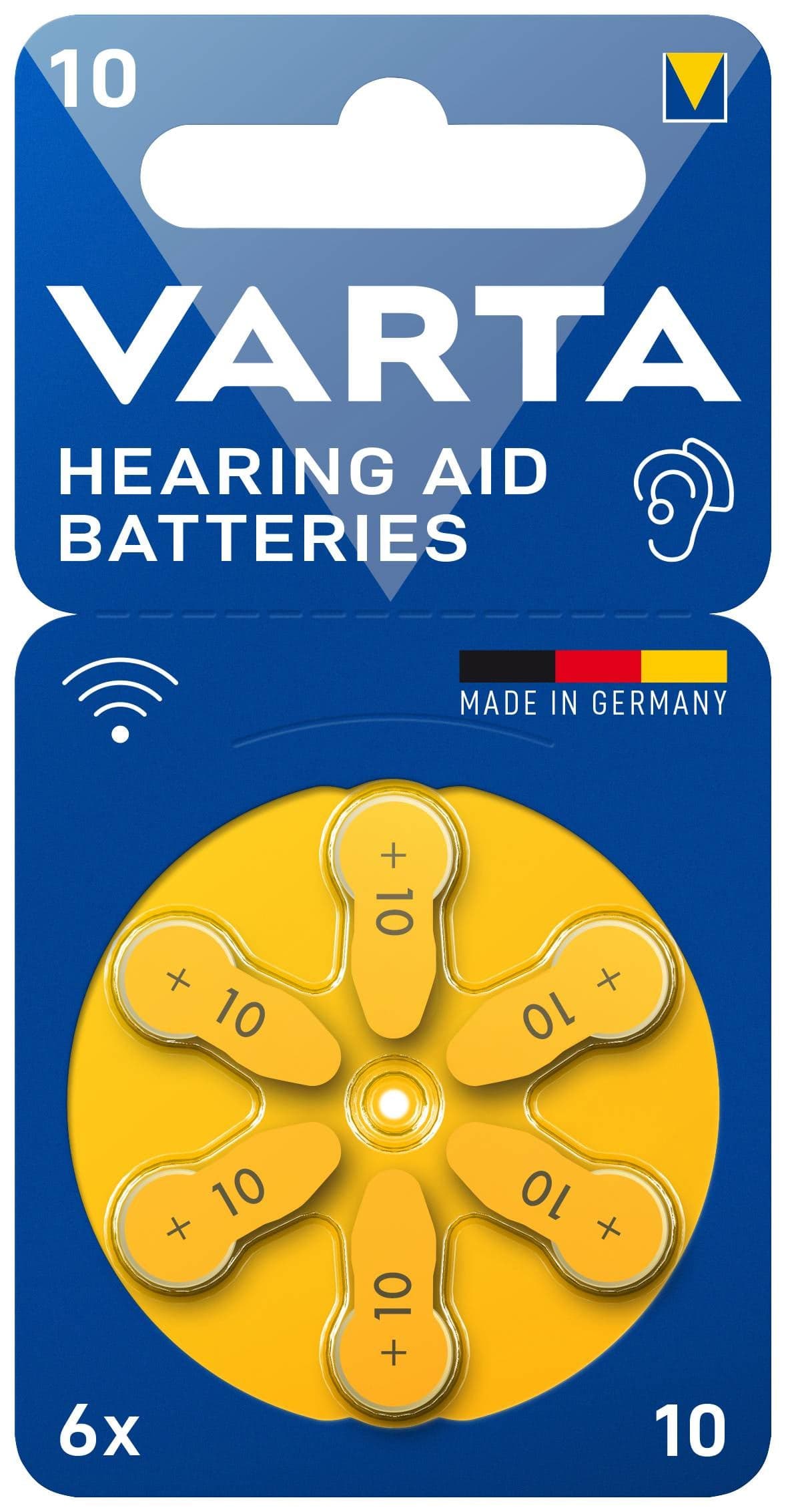 Batterie a Bottone per Apparecchi Acustici V10 6pz - Varta IBT-PAC-V10V