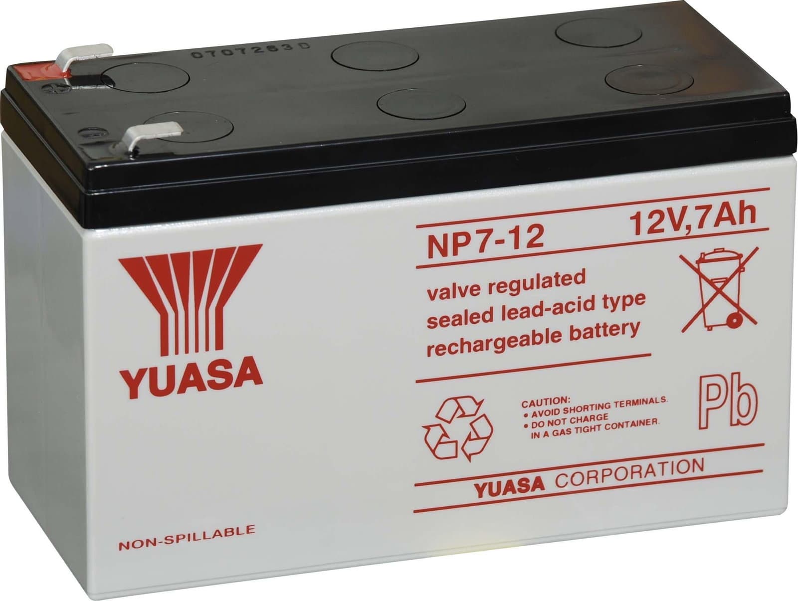 Batteria Piombo-Acido per UPS 12 V 7 Ah NP7-12 - Yuasa IBT-PS-NP712