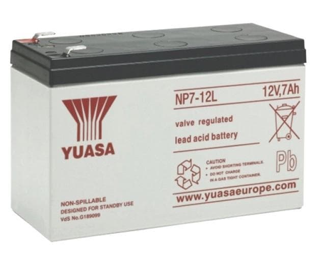 Batteria Piombo-Acido per UPS 12 V 7 Ah NP7-12L - Yuasa IBT-PS-NP712L