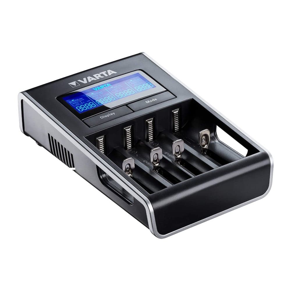 Caricabatterie LCD Dual Tech Charger Ni-MH Li-Ioni e Dispositivi USB - Varta IBT-VCDULED