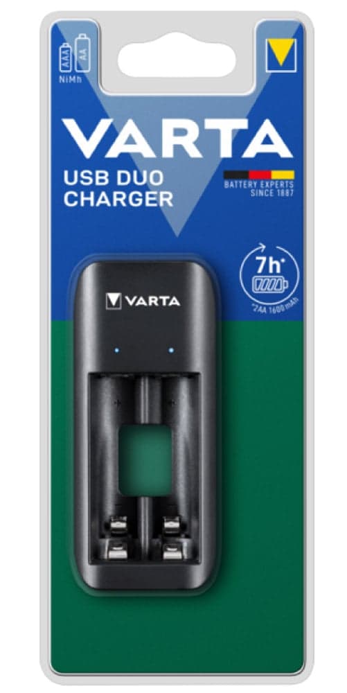 Caricabatterie Universale 2 AA/AAA USB-C Duo Charger - Varta IBT-VCMINU