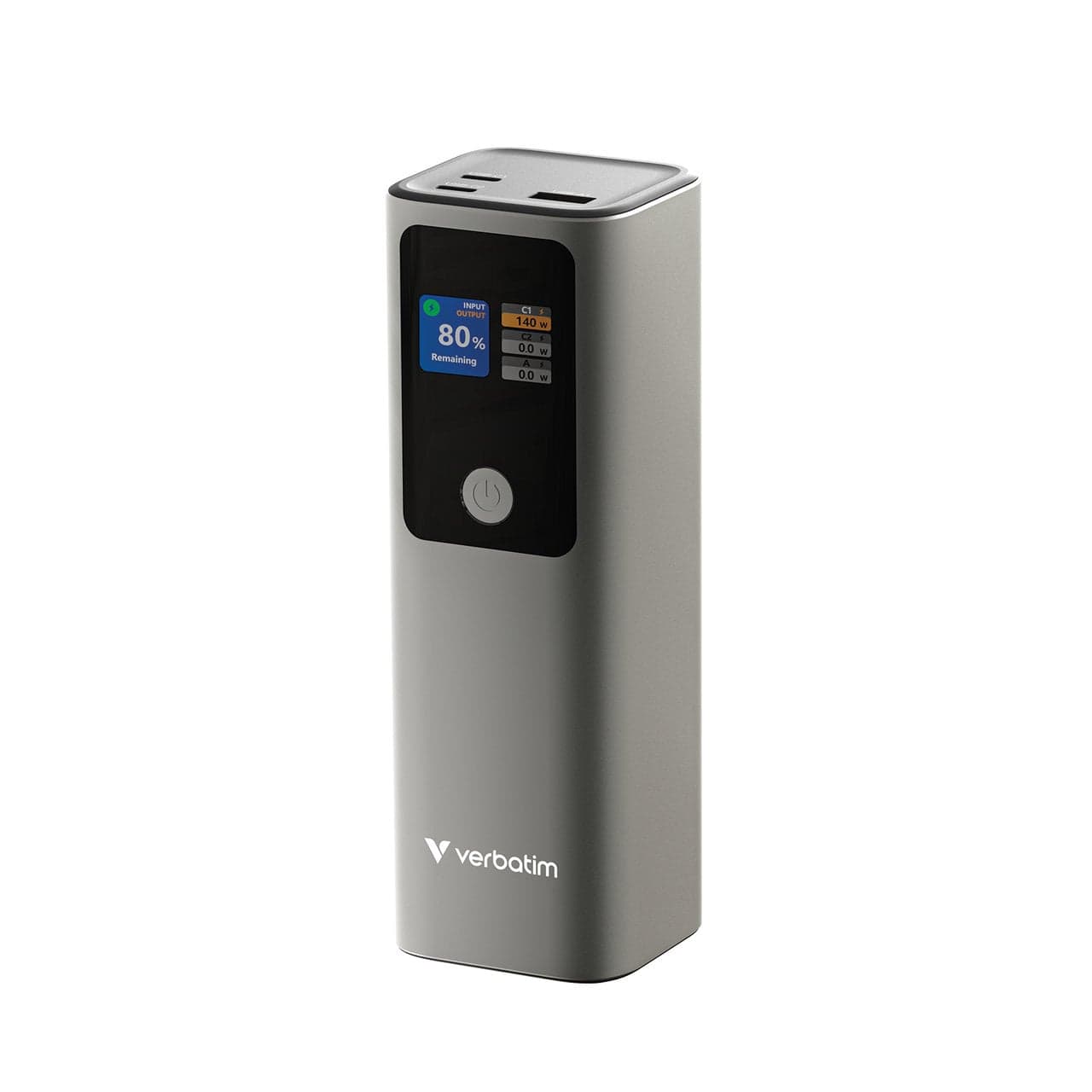 Power Bank 27000mAh 1x USB-A 2x USB-C con TFT Display, PD 3.1 140W - Verbatim IC-32269