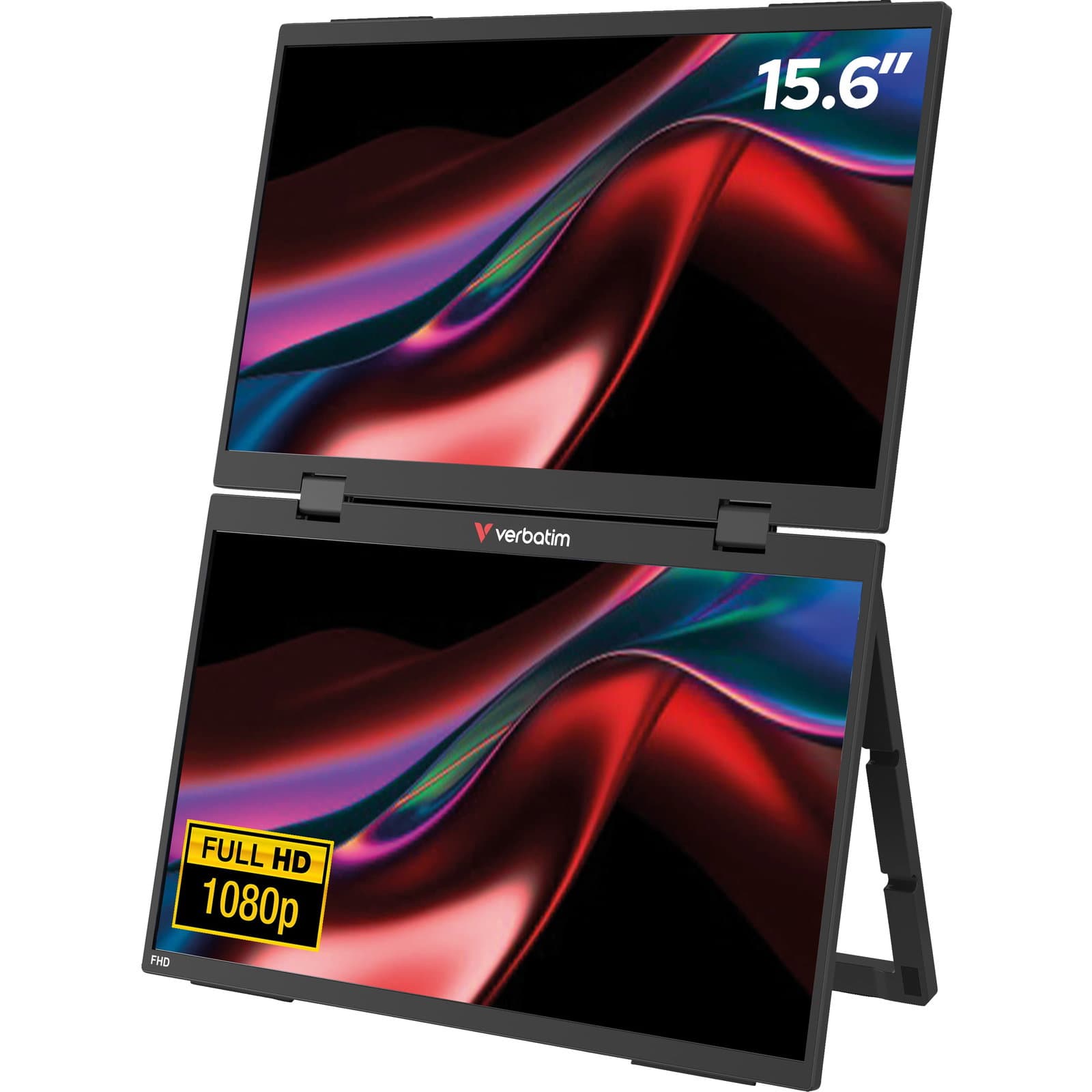 Doppio Monitor Portatile 15,6" Full HD 1080p Essentials - Verbatim IC-32403