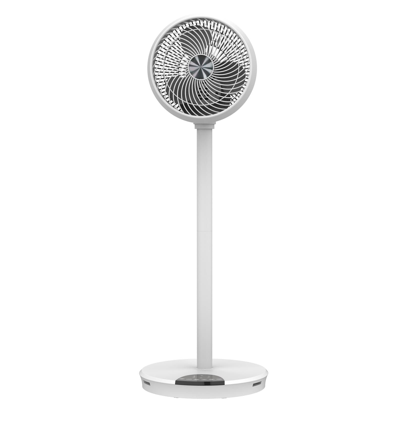 Ventilatore 9'' 2 in 1 Piantana 2 Altezze 12 Velocità Telecomando Oscillazione 720° Timer - Techly IC-FAN-FLS1W