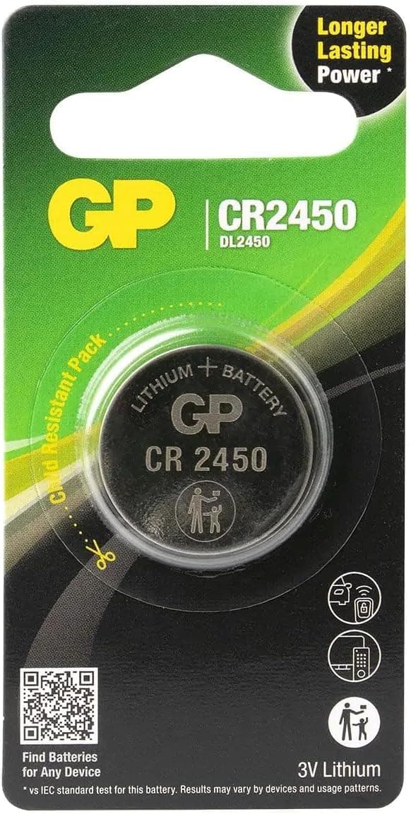 Blister 1 Batteria Litio a Bottone CR2450 - GP Batteries IC-GP103121