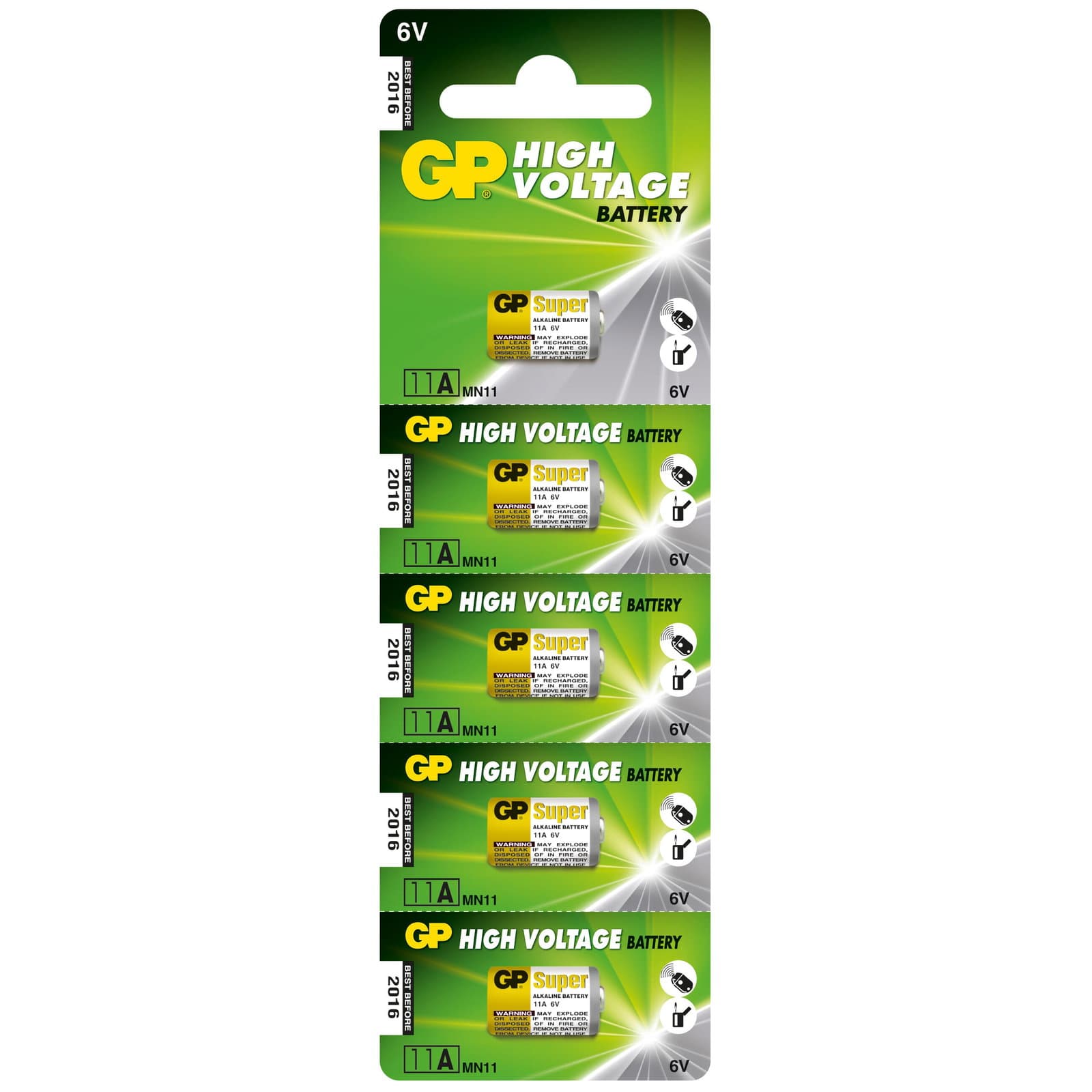 Blister 5 Batterie Alcaline Specialistiche 6V - GP Batteries IC-GP103141