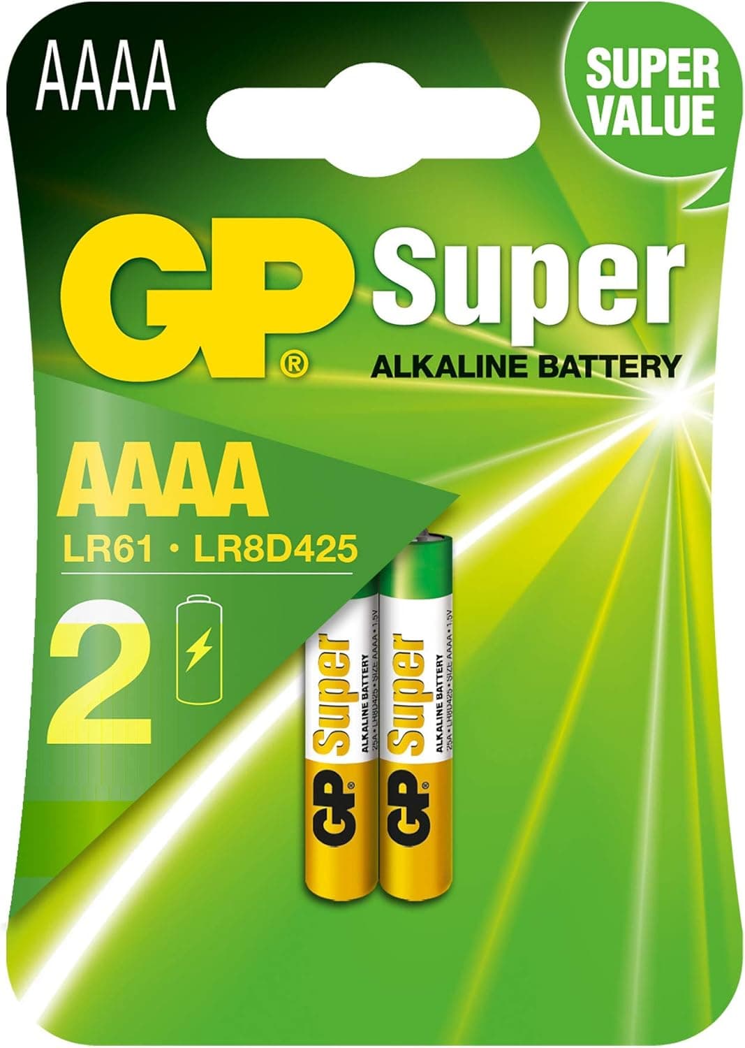 Blister 2 Batterie AAAA Micro Stilo GP Super - GP Batteries IC-GP151023