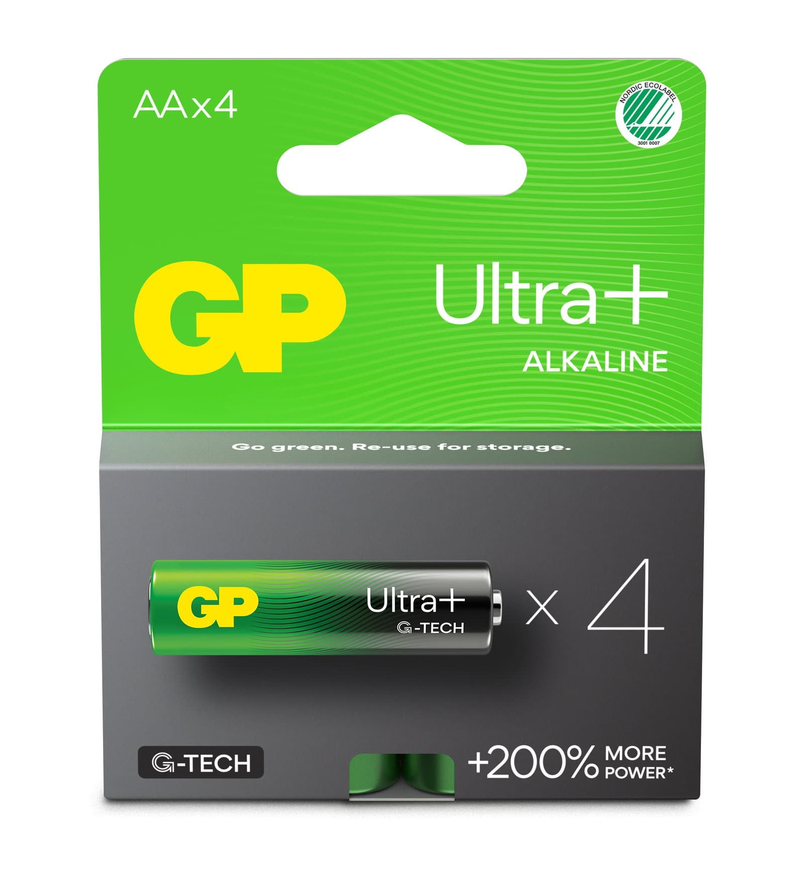 Confezione 4 batterie Ultra Plus alcaline AA 1.5V - GP Batteries IC-GP151422