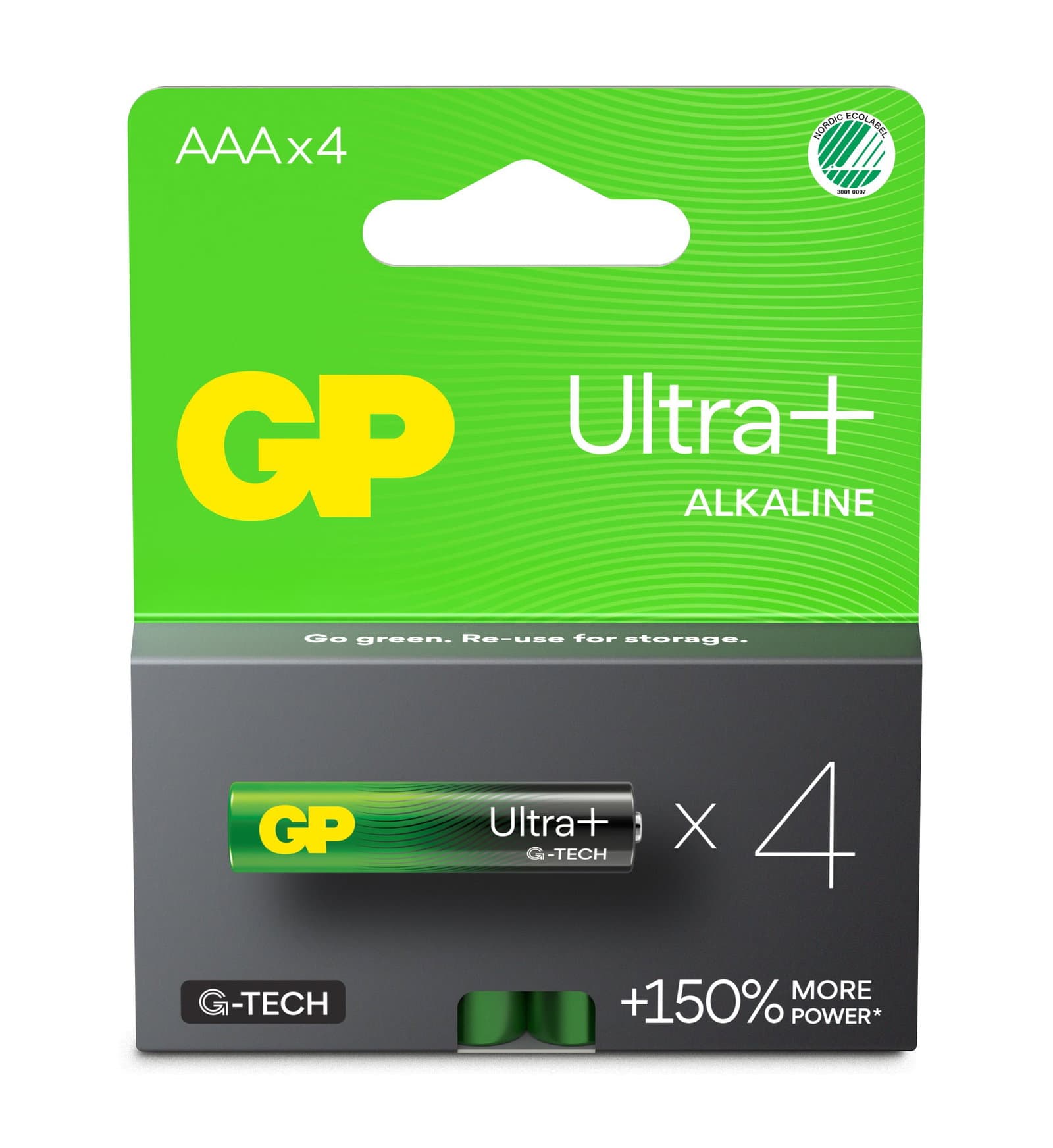 Confezione 4 Batterie GP Ultra Plus Alcaline Ministilo AAA 24AUP/LR03 - GP Batteries IC-GP151423