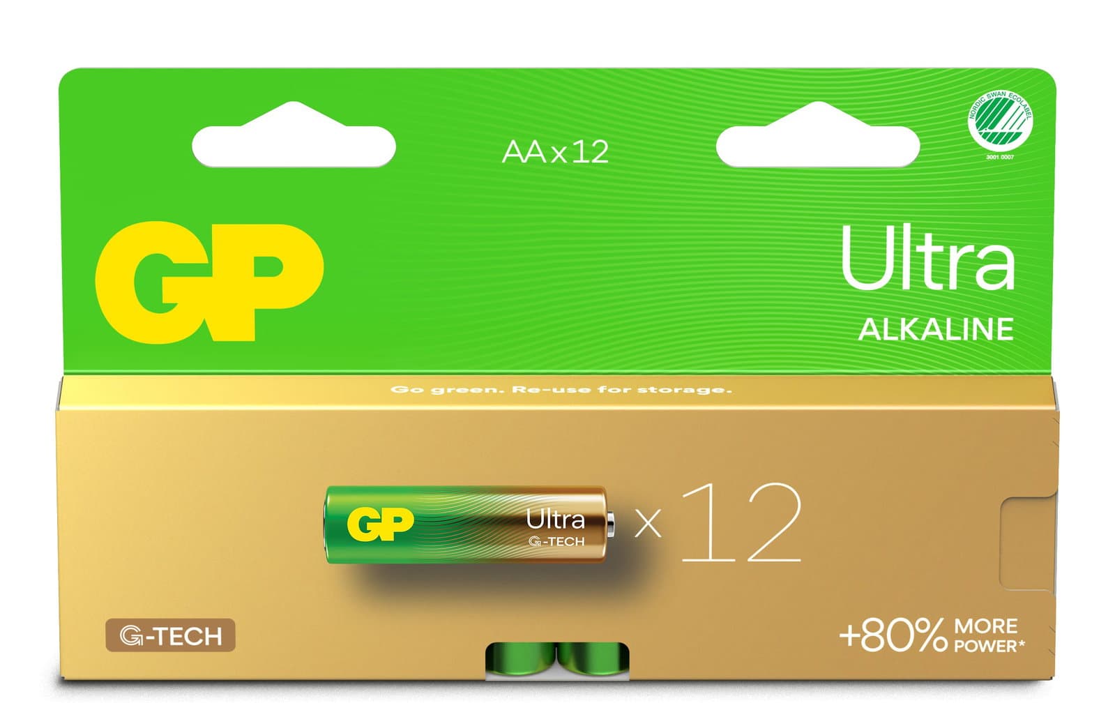 Confezione 12 Batterie GP Ultra Alcaline Stilo AA 15AU/LR6 - GP Batteries IC-GP151427