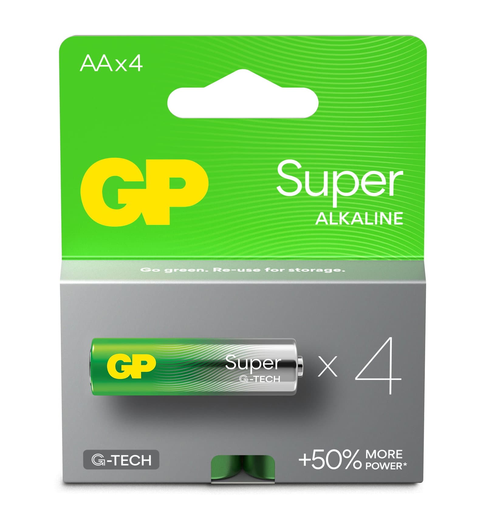 Confezione 4 Batterie GP Super Alcaline Stilo AA 15A/LR6 - GP Batteries IC-GP151429