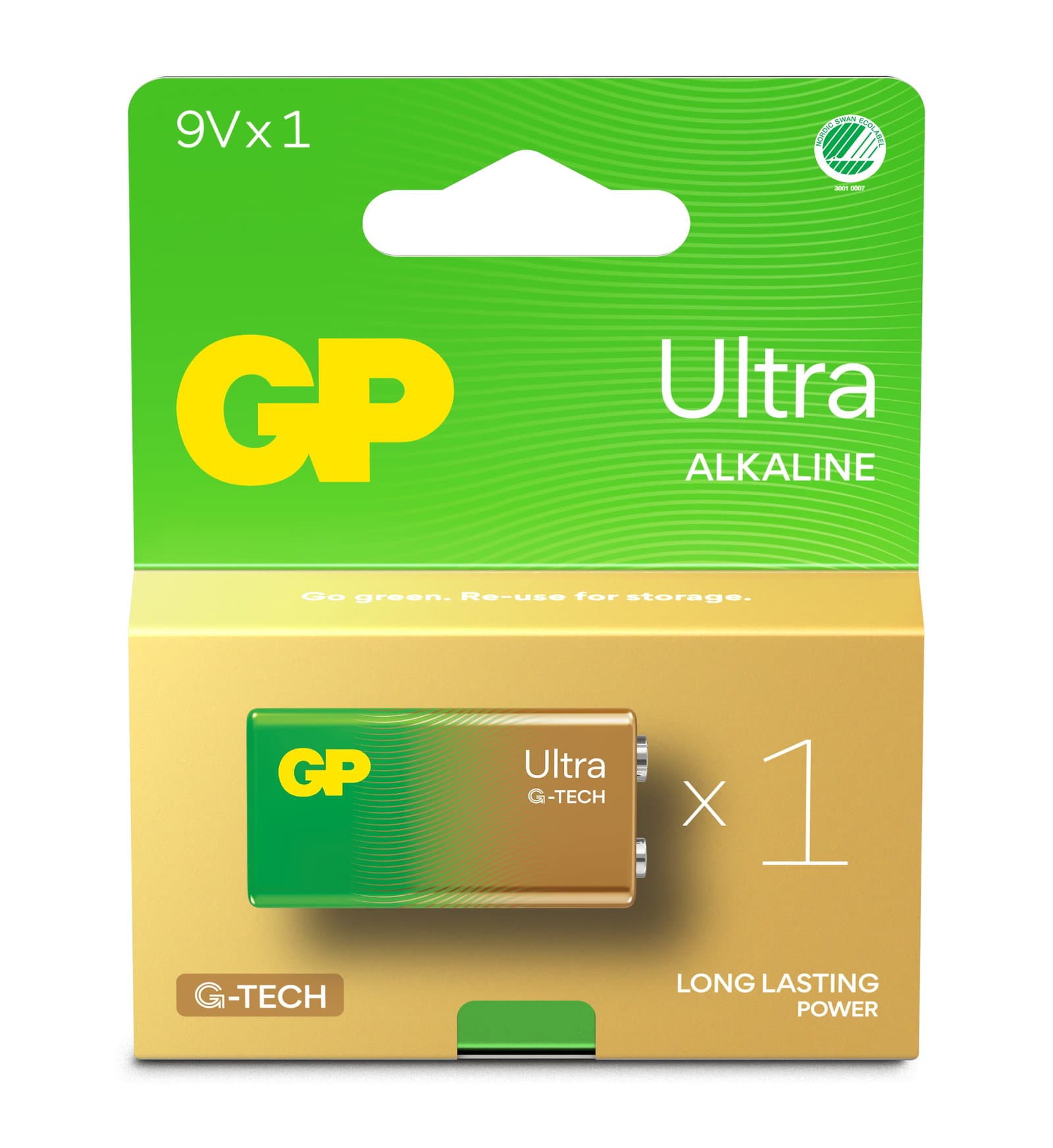 Batteria GP Ultra Alcalina 9V 1604AU/6LF22 - GP Batteries IC-GP151434