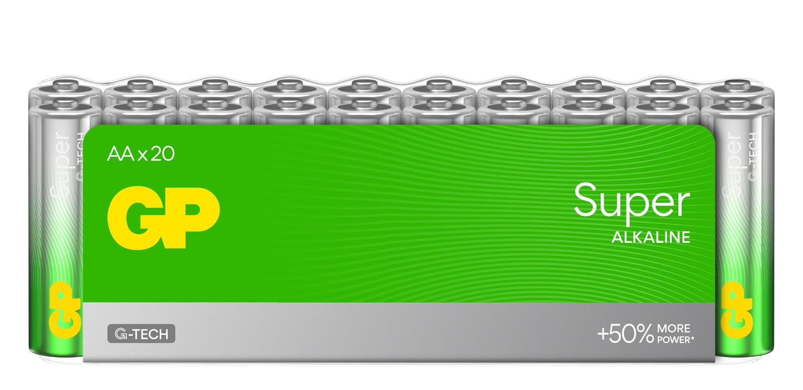 Confezione 20 Batterie GP Super Alcaline Stilo AA 15A/LR6 - GP Batteries IC-GP151439