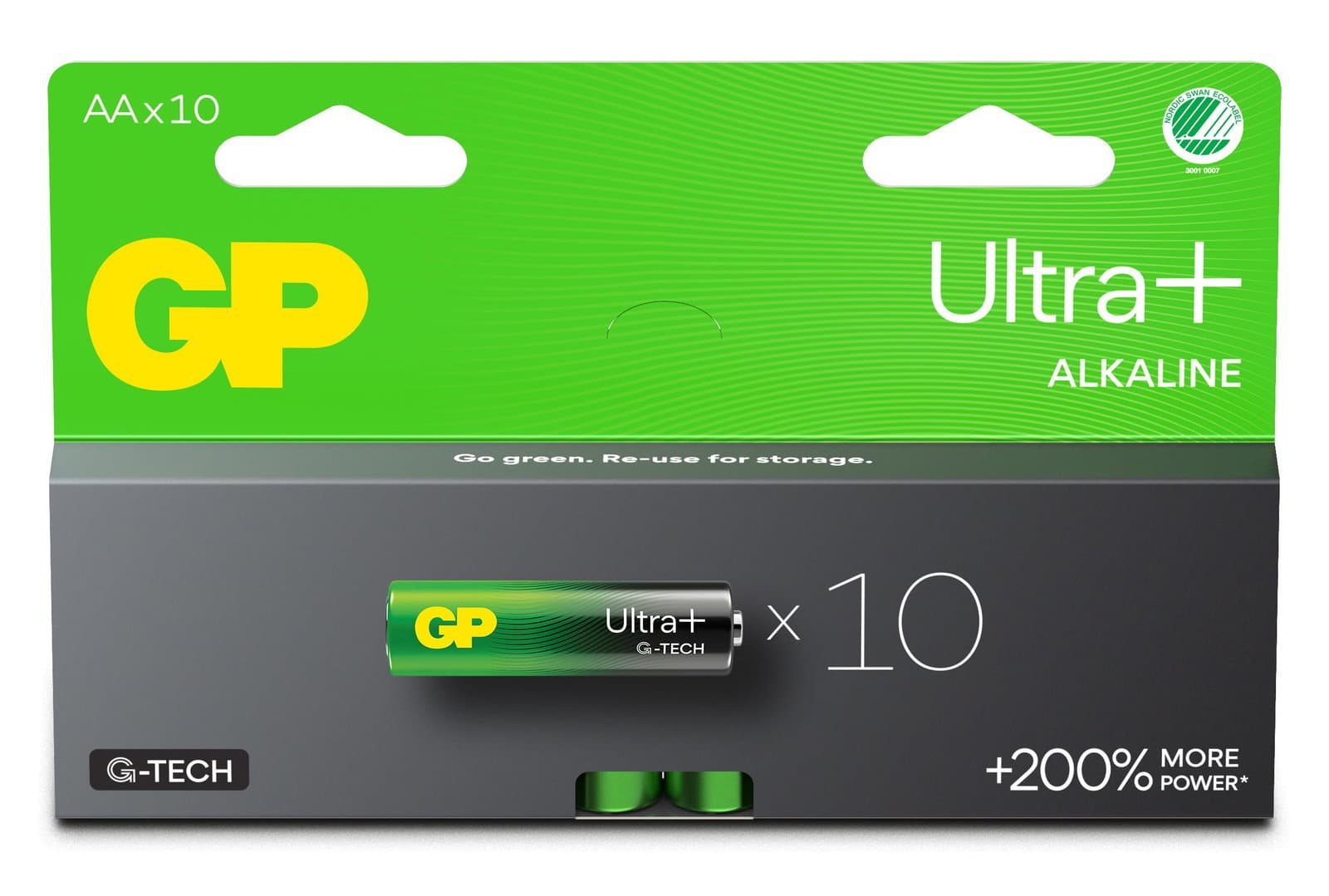 Confezione 10 Batterie GP Ultra Plus Alcaline Stilo AA 15AUP/LR6 - GP Batteries IC-GP151441