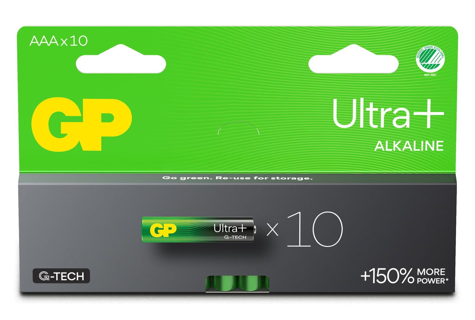 Confezione 10 Batterie GP Ultra Plus Alcaline Ministilo AAA 24AUP/LR03 - GP Batteries IC-GP151442