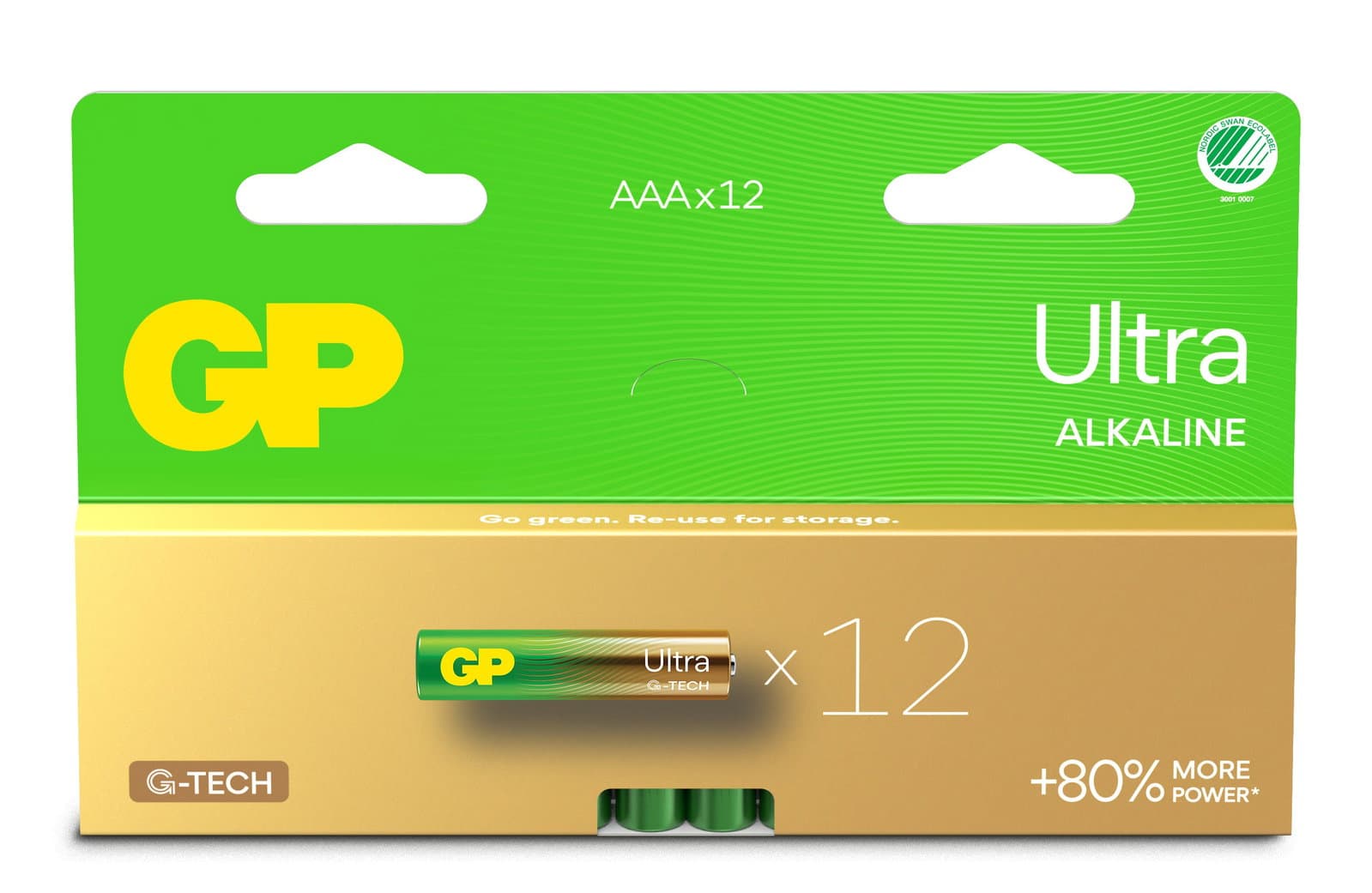 Confezione 12 Batterie GP Ultra Alcalina MiniStilo AAA 124U/LR03 - GP Batteries IC-GP151447