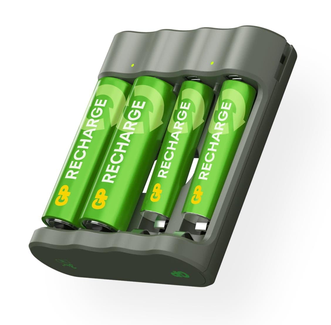Caricabatterie per AA e AAA con 2 Batterie AA e 2 Batterie AAA Incluse - GP Batteries IC-GP202270