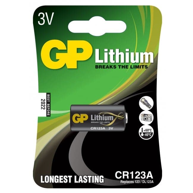 Batteria al Litio CR123A 1 Pezzo - GP Batteries IC-GP3702