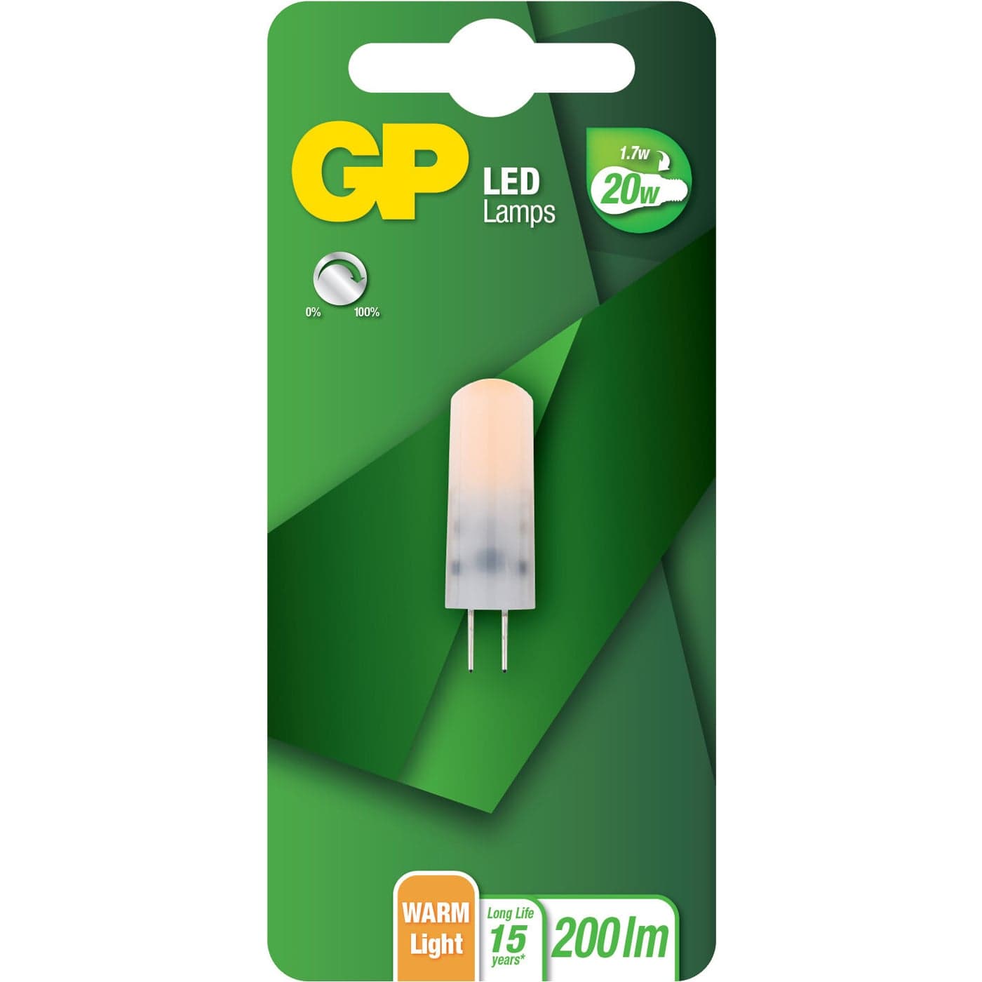 Lampadina LED Bispina G4 20W Dimmerabile 200lm - GP Batteries IC-GP472232