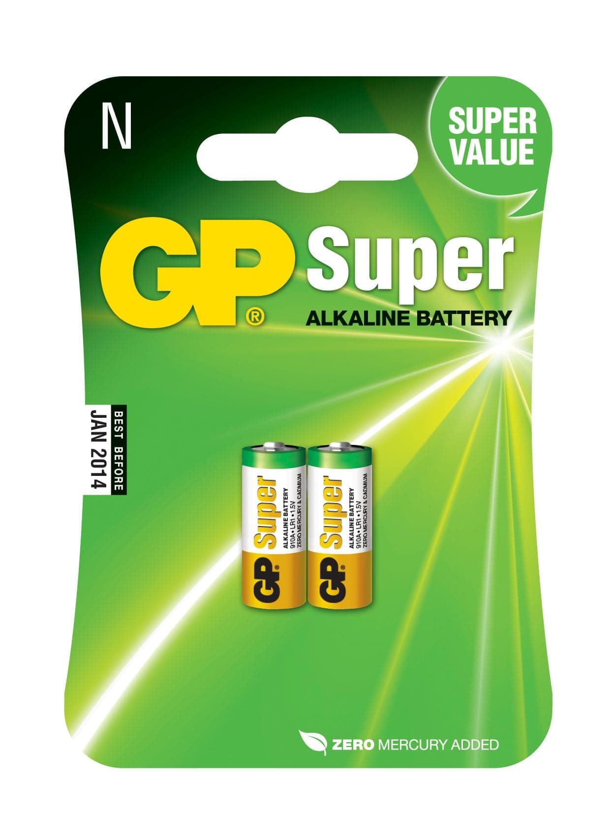 Blister 2 Batterie N/LR1/Lady GP Super - GP Batteries IC-GP5513